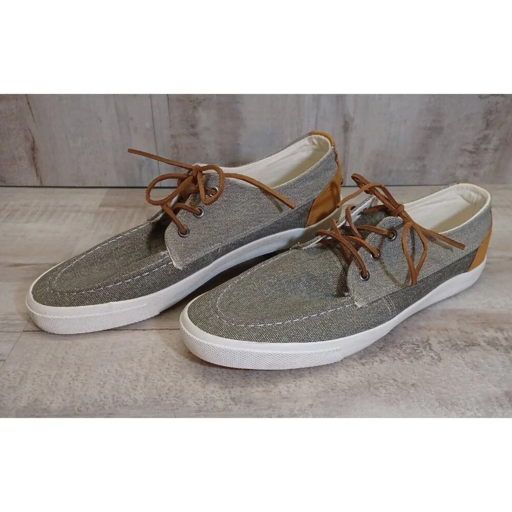 ✅ Mens 14 Beverly Hills Polo Club Boat Dock Shoes Grey Casual Comfort Sneakers - Picture 6 of 12